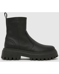 schuh - Ander Leather Chunky Boots - Lyst