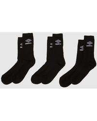Umbro - Sports Crew Socks 3 Pack - Lyst