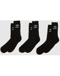 Umbro - Sports Crew Socks 3 Pack - Lyst