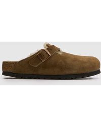 Birkenstock - Boston Shearling Clog Sandals - Lyst