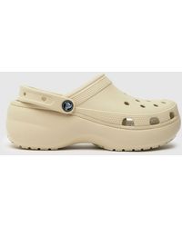 Crocs™ Classic Platform Sandals - Natural