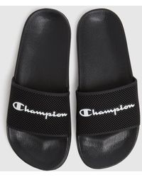 white champion slides mens