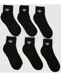 adidas - Originals Mid Ankle Socks 6 Pack - Lyst