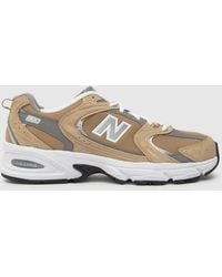 New Balance - 530 Trainers In White & Beige - Lyst
