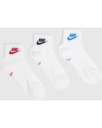 Nike Essential Ankle Socks 3 Pack - White