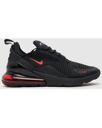 Nike - Air Max 270 Trainers In Black & Red - Lyst