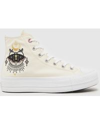 Converse - All Star Lift Hi Boho Trainers In - Lyst