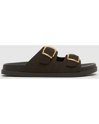 schuh - Trish Buckle Footbed Sandals - Lyst