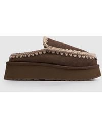 Mou - Eskimo Platform Clog Slippers - Lyst
