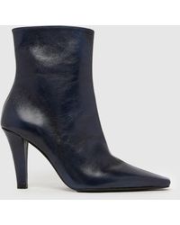 schuh - Brunelle Leather Heeled Boot Boots - Lyst