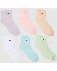New Balance - Patch Logo Ankle Sock 6 Pack - Lyst