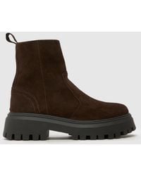 schuh - Ander Chunky Suede Boots - Lyst