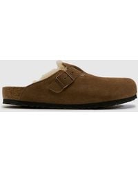 Birkenstock - Boston Shearling Clog Sandals - Lyst