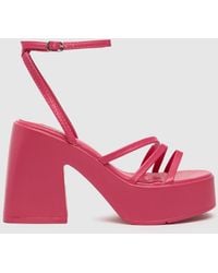 Schuh - Women's Sia Strappy Platform High Heels Sandals - Lyst