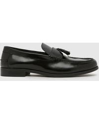 schuh - Ryder Leather Loafer Shoes - Lyst
