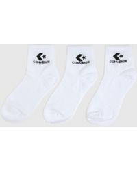 Converse - Ankle Socks 3 Pack - Lyst