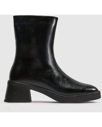 schuh - Beauty Square Toe Chunky Boots - Lyst