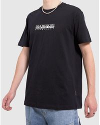 Napapijri - S-box T-shirt In Black & White - Lyst