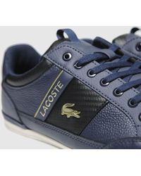 lacoste chaymon trainers blue