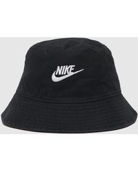 Nike - Black & White Futura Wash Bucket Hat - Lyst