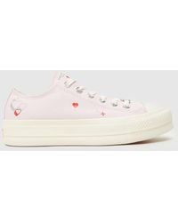 Converse - All Star Lift Ox Y2k Heart Trainers In - Lyst