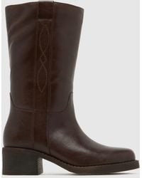 schuh - Delany Leather Calf Boots - Lyst