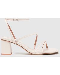 Schuh - Sully Strappy Block High Heels In - Lyst