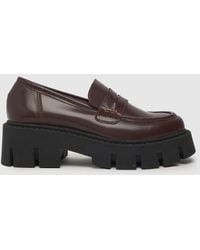 Schuh - Women's Lauren Chunky Leather Loafer Flat Shoes - Lyst