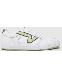 Vans - Lowland Comfycush Trainers In White & Green - Lyst
