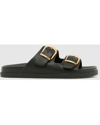 schuh - Trish Buckle Footbed Sandals - Lyst