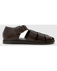 schuh - Sirius Leather Fisherman Sandals - Lyst