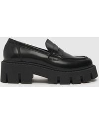 Schuh - Women's Lauren Chunky Leather Loafer Flat Shoes - Lyst