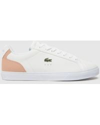 Lacoste - Lerond Pro Trainers In White & Pink - Lyst