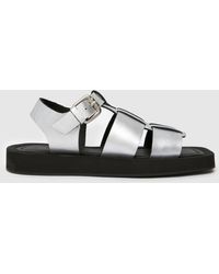 Schuh - Thea Leather Fisherman Sandals In - Lyst