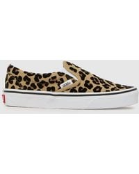 Vans - Classic Slip-On Leopard Trainers - Lyst