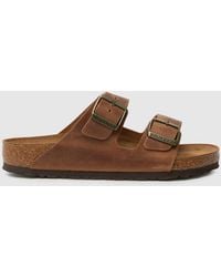 Birkenstock - Arizona Oiled Leather Sandals, Size: 3 (Eu 36) - Lyst