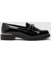 Schuh - Lydia Patent Hardware Loafer Flat Shoes In - Lyst
