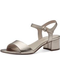Tamaris - Damen Komfort Sandalen 1-28249-42 Goldfarben 933 Light - Lyst
