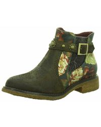 Marc Ellis Stiefeletten Mit Schlangenleder optik Damen Green Marc Ellis Stiefeletten Mit Schlangenleder optik Damen Green