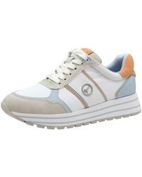 Tamaris - Damen Low Sneaker Low Top 1-23727-42 Weiß 895 Lt. Comb - Lyst