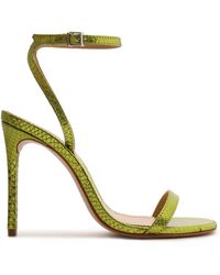 SCHUTZ SHOES Mully Metallic Leather Sandal | Lyst