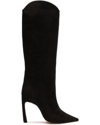 SCHUTZ SHOES Saryna Leather Boot in Black | Lyst