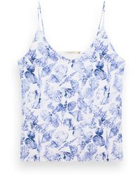 Scotch & Soda - Camisole Woven Front Jersey Back - Lyst