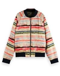 Scotch & Soda - Embroidered Reversible Bomber Jacket - Lyst