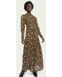 Scotch & Soda Transparante Maxi-jurk Met Print - Roze