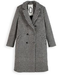 Scotch & Soda Wool-blend Double Breasted Coat - Black