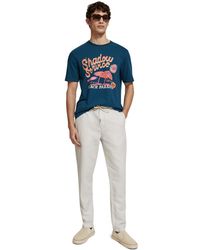 Scotch & Soda - Warren Straight Fit Twill Jogger Pants - Lyst