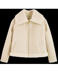 Scotch & Soda Premium Shearling Jack - Naturel