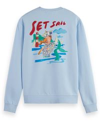 Scotch & Soda - 'Set Sail Printed Sweatshirt - Lyst