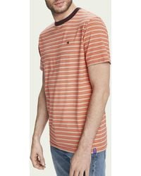 Scotch /& Soda Mens The Pool Side All-Over Printed Shirt with Contrast Collar